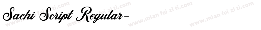 Sachi Script Regular字体转换